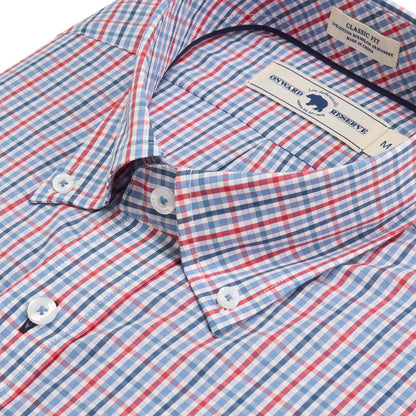 Warden Classic Fit Quad Shirt - Ensign Blue