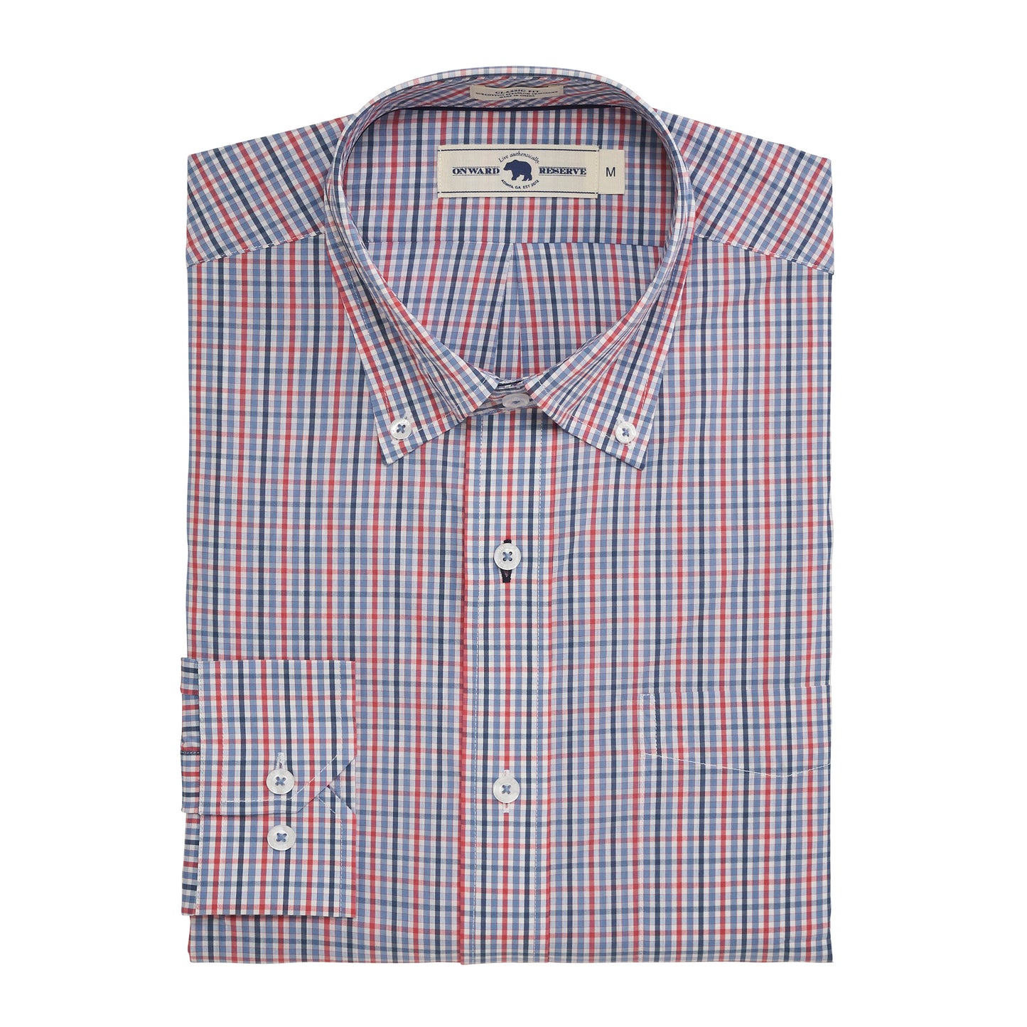 Warden Classic Fit Quad Shirt - Ensign Blue