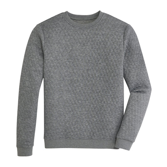 Clarke Quilted Crewneck - Harbor Mist