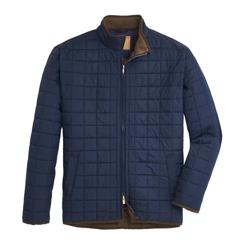 Grid Quilted Jacket - Classic Navy – Onward Reserve