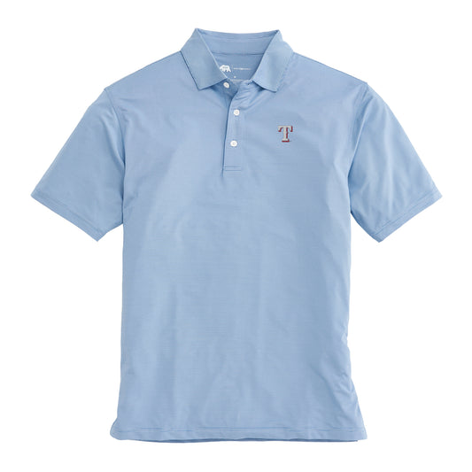Texas Rangers Hairline Stripe Performance Polo - Sport Blue