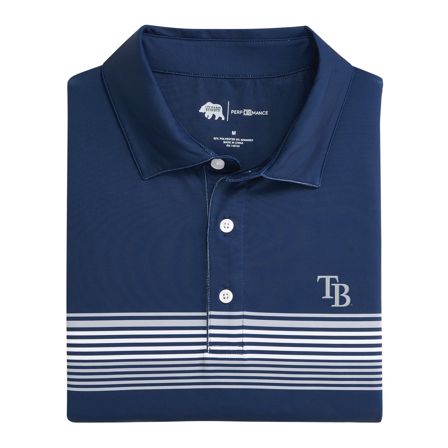 Tampa Bay Rays Prestwick Printed Performance Polo