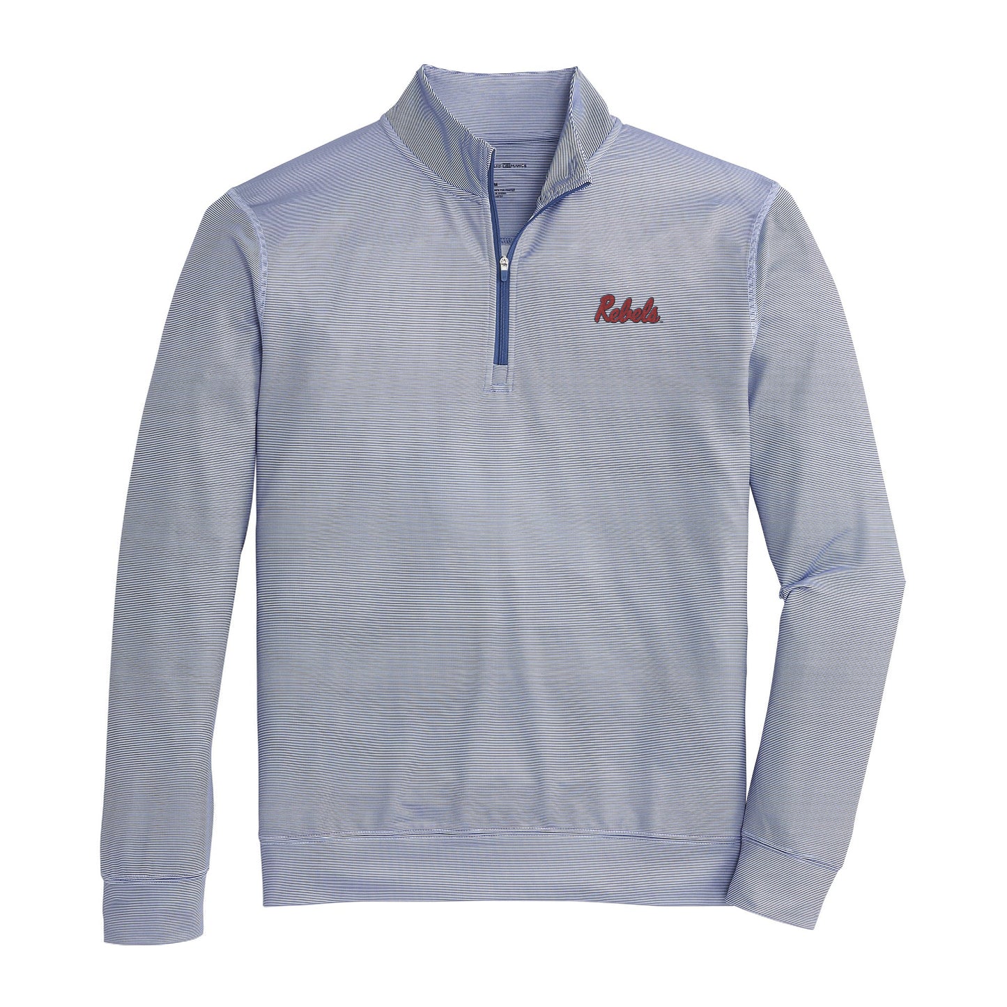 Ole Miss Rebels Hairline Stripe Printed Performance 1/4 Zip - Naval Academy