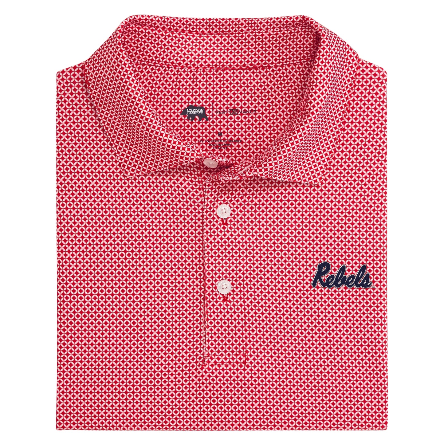 Ole Miss Rebels Scope Printed Polo - Red