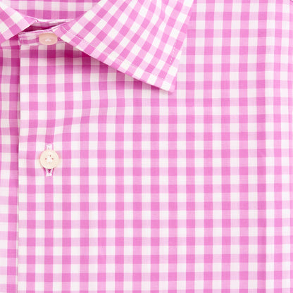 Magnolia Gingham Reserve Spread Collar - Magnolia