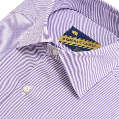 Daybreak Ticking Stripe Reserve Spread Collar - Daybreak