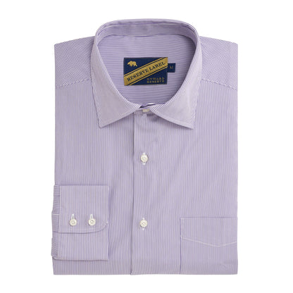 Daybreak Ticking Stripe Reserve Spread Collar - Daybreak