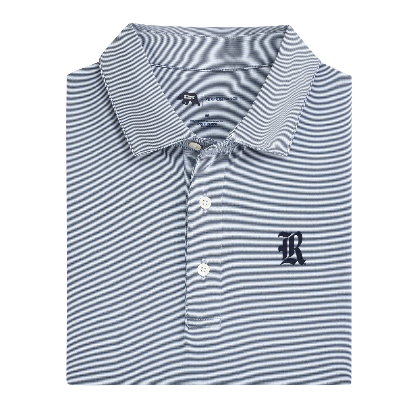 Hairline Stripe Rice Performance Polo