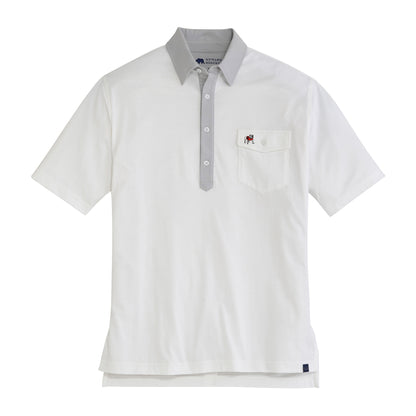 UGA Standing Bulldog Old School Rivalry Polo - Harbor Mist