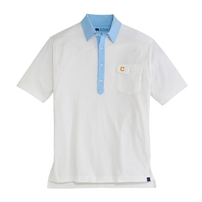 Clemson Vintage Block C Old School Rivalry Polo - Sky