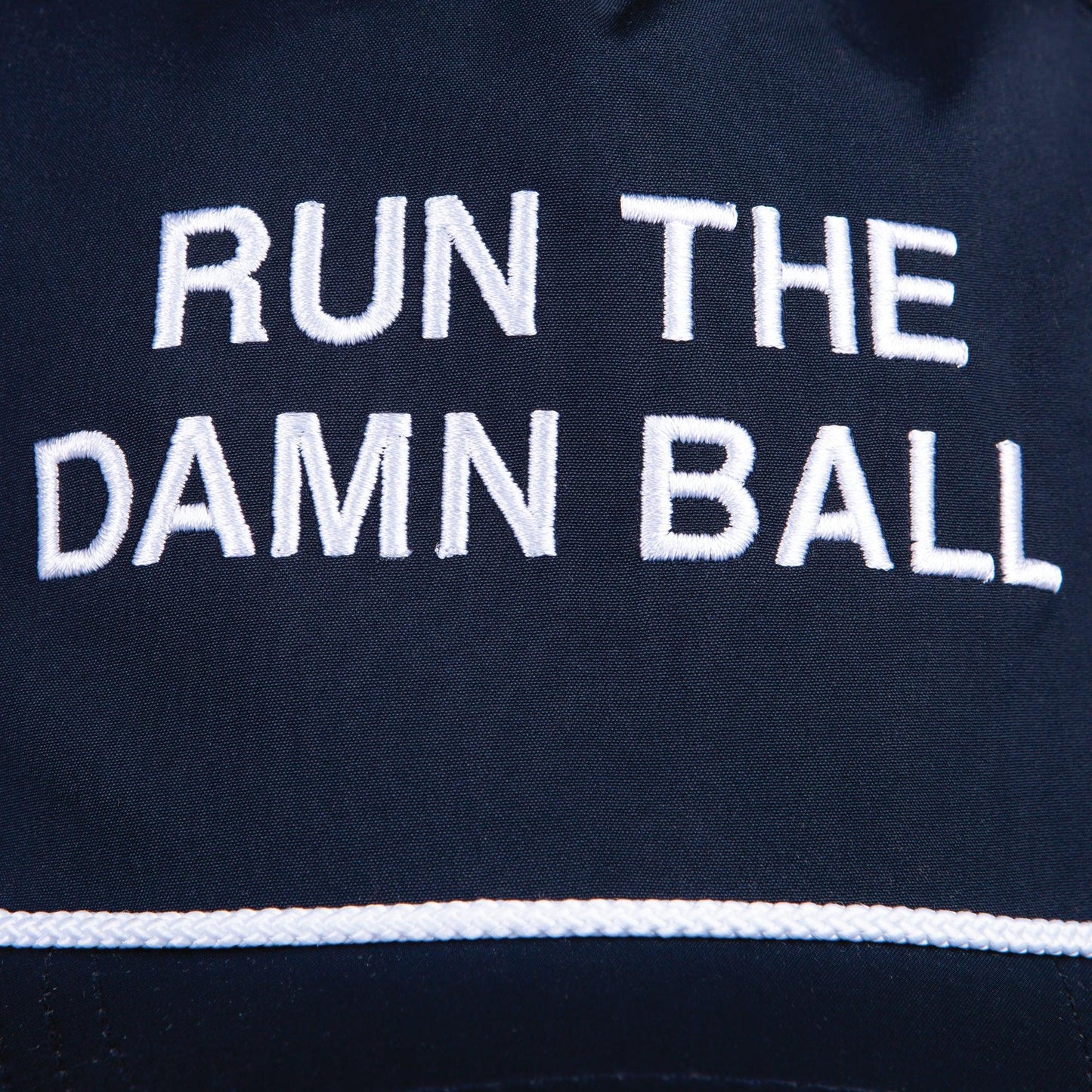 Run The Damn Ball Hat - Navy / White