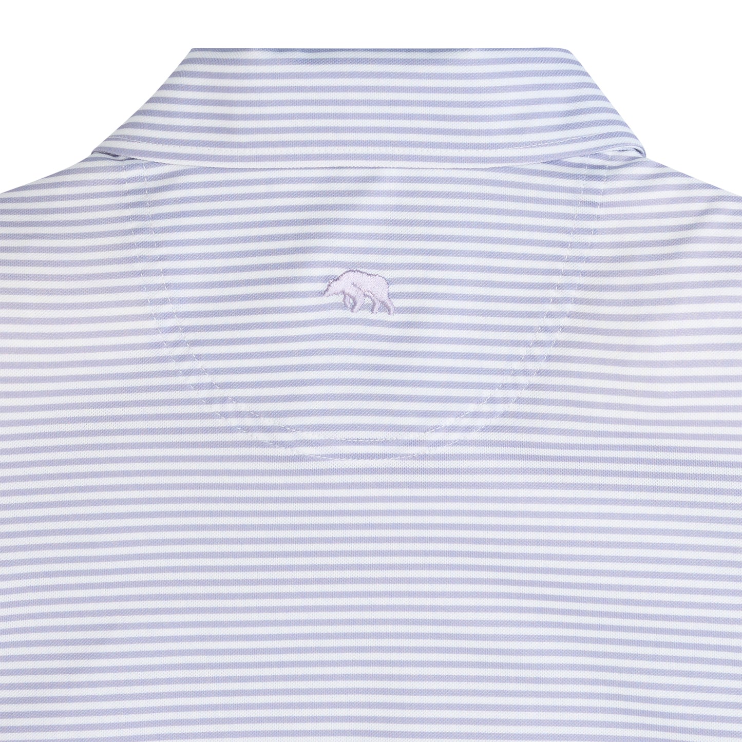 Echo Stripe Performance Pique Polo - Iris