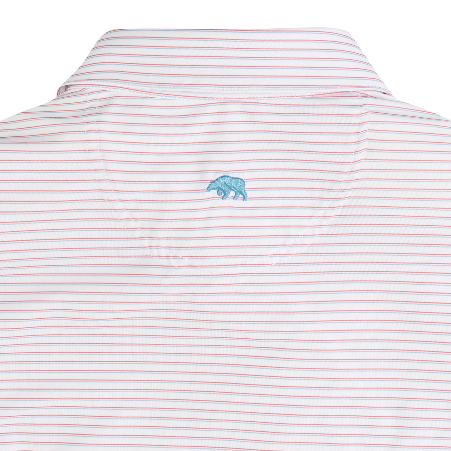 Scout Stripe Performance Polo - Hot Sauce