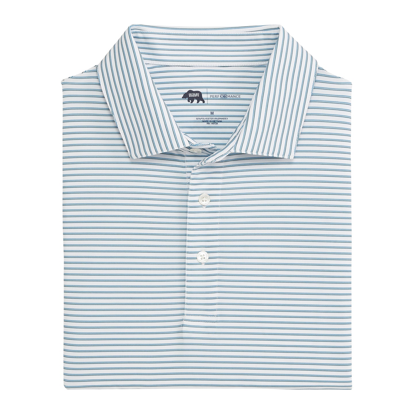 Scout Stripe Performance Polo - Lake