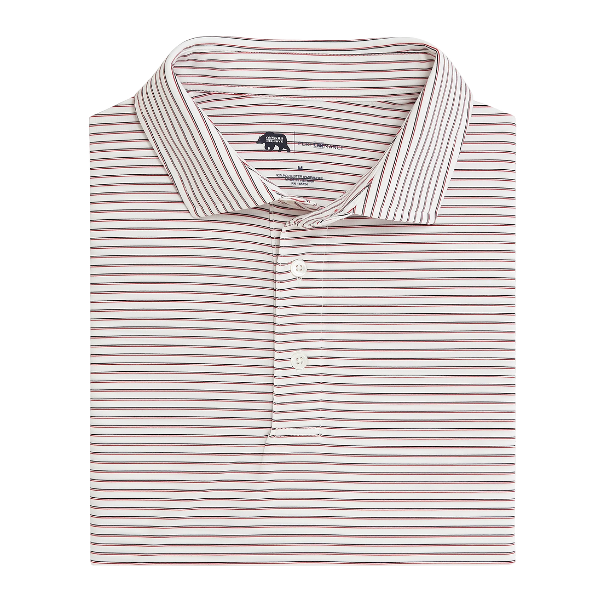 Scout Stripe Performance Polo - Red