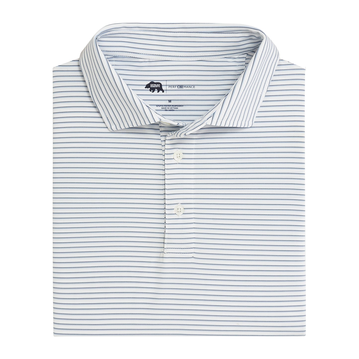 Scout Stripe Performance Polo - True Navy