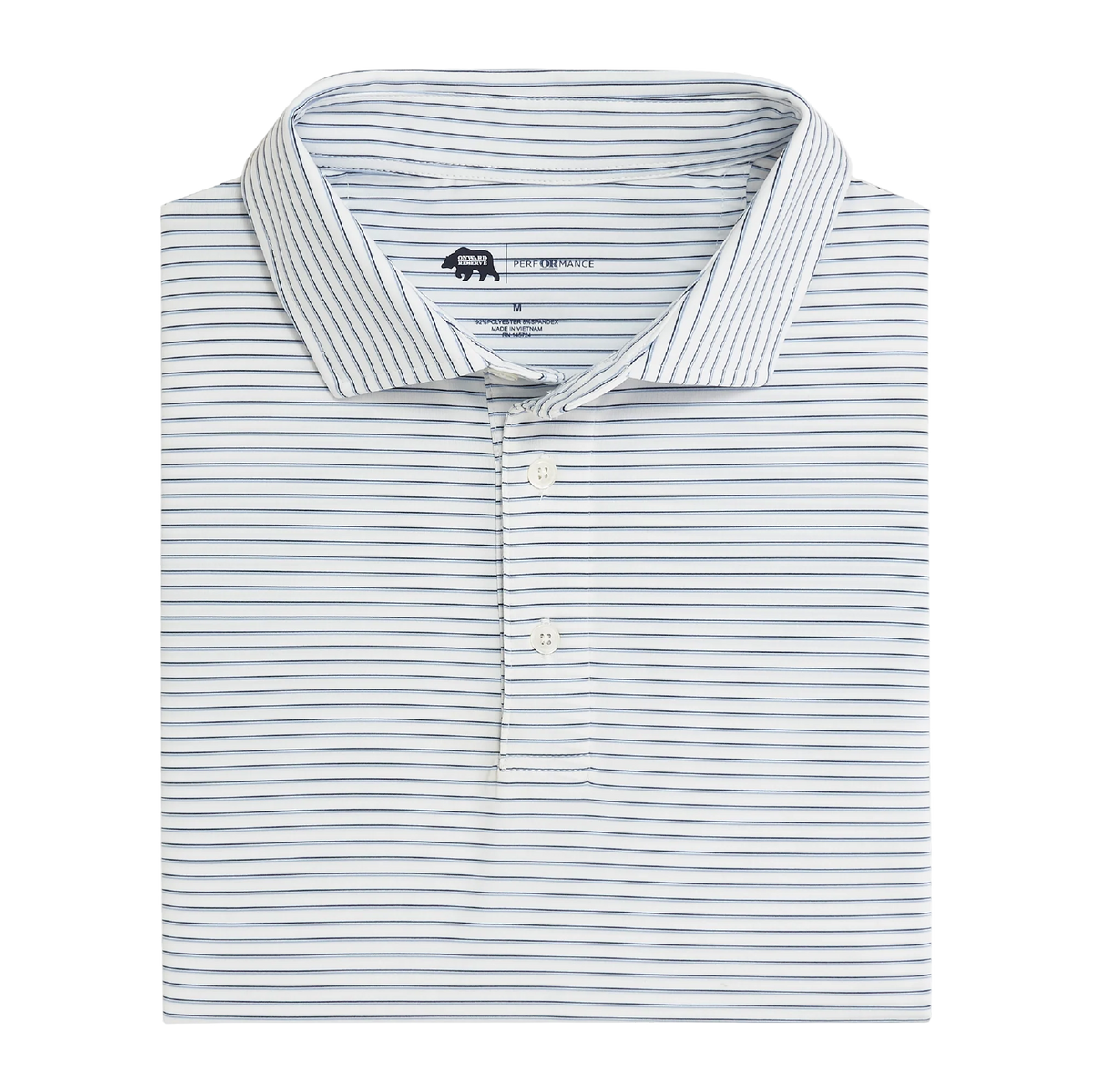 Scout Stripe Performance Polo - True Navy