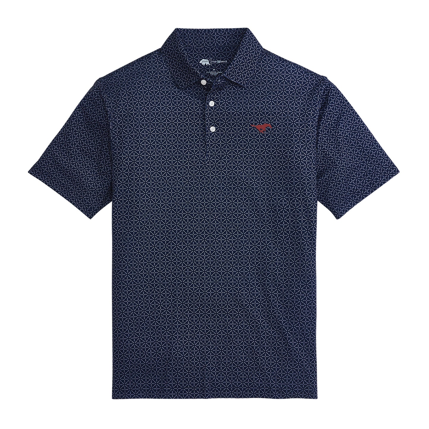 SMU Gameday Printed Performance Polo - Naval Academy