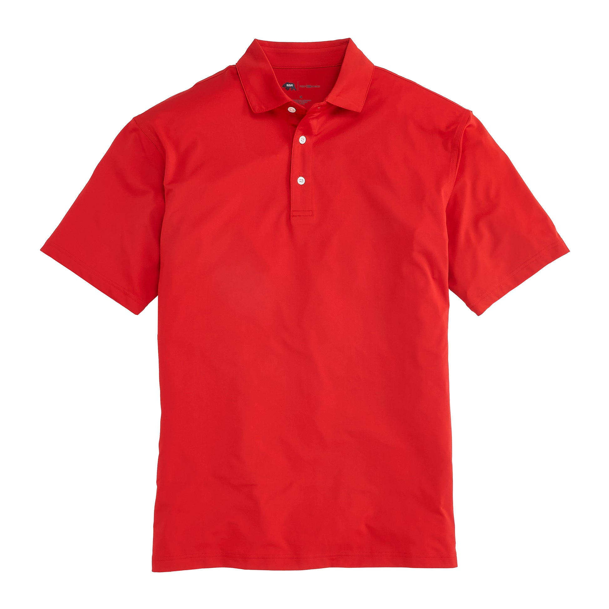 polo red dress shirt Mens Red Long Sleeve Dress Polo Shirt Classic Fit, Convertible Cuffs, 60/40 Cotton-Poly Blend, Button-Up with Cufflink Option, Color: Red, Size: