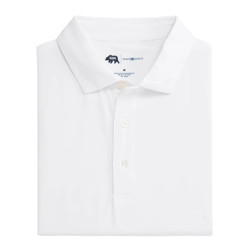 Solid Performance Polo - White