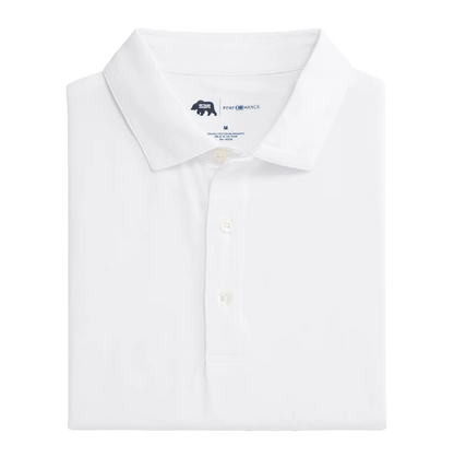 Solid Performance Polo - White