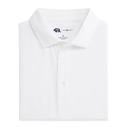 Solid Performance Polo - White