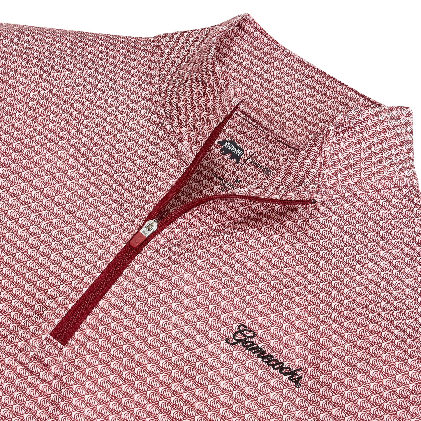 South Carolina Printed Performance Pullover - White