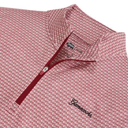 South Carolina Printed Performance Pullover - White