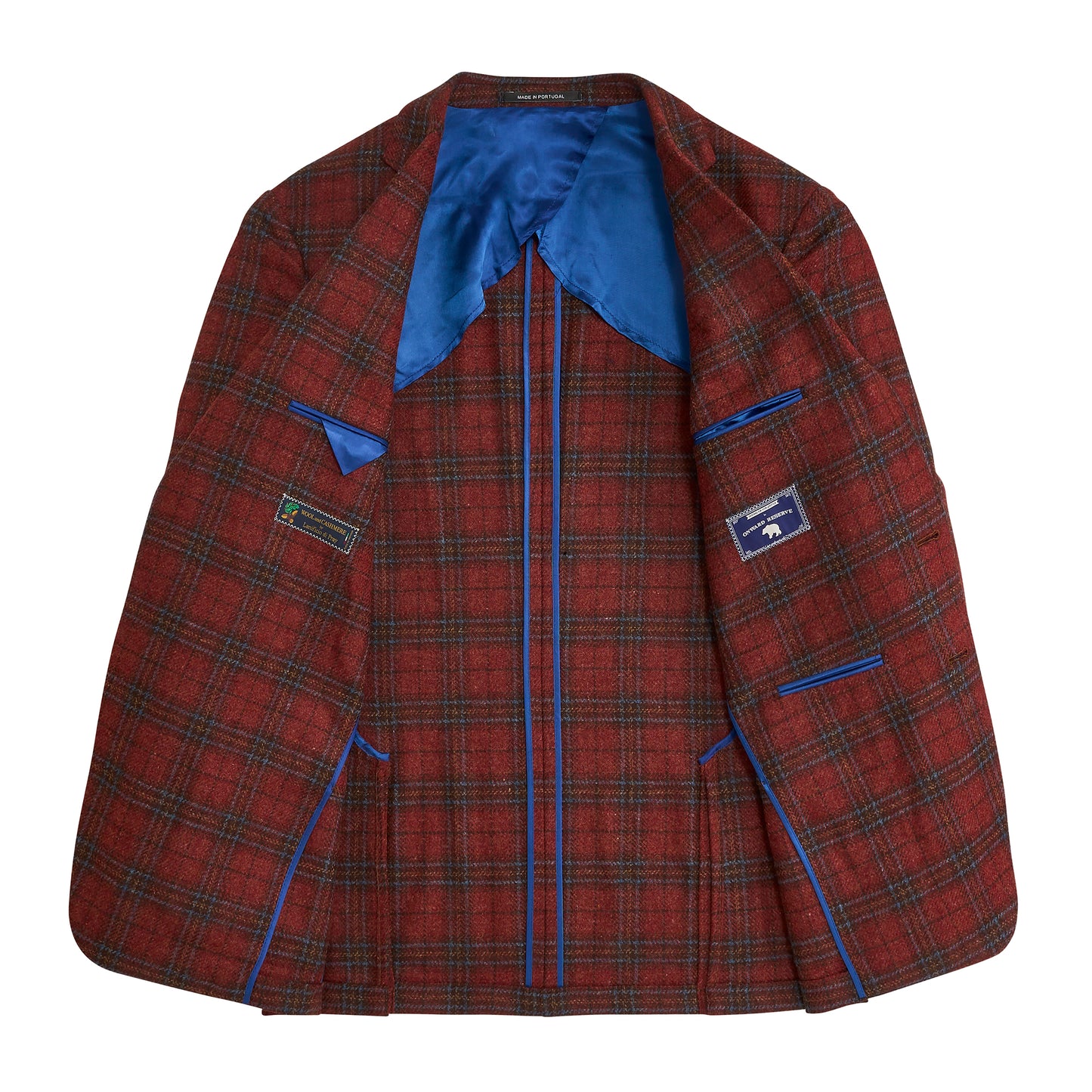 Di Pray Brick Plaid Sport Coat - Brick Red