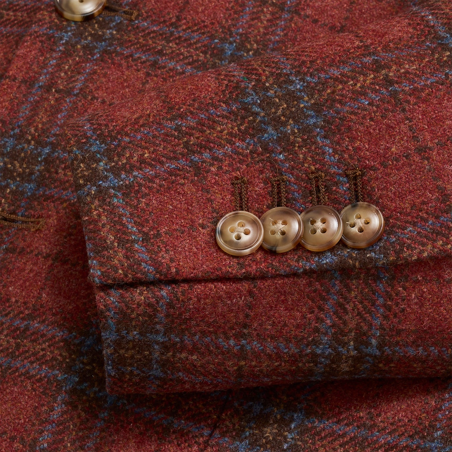 Di Pray Brick Plaid Sport Coat - Brick Red