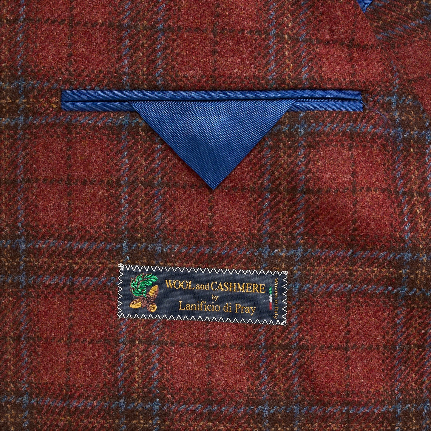 Di Pray Brick Plaid Sport Coat - Brick Red