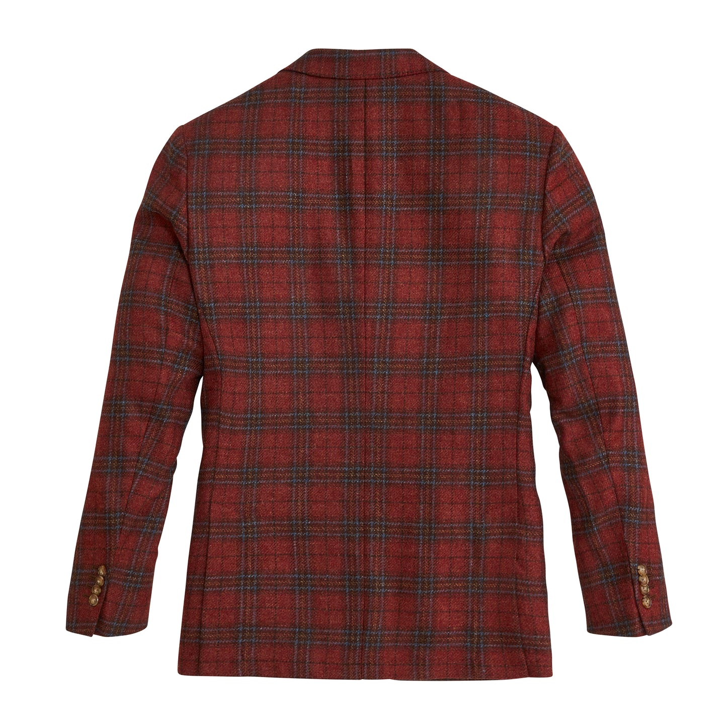 Di Pray Brick Plaid Sport Coat - Brick Red