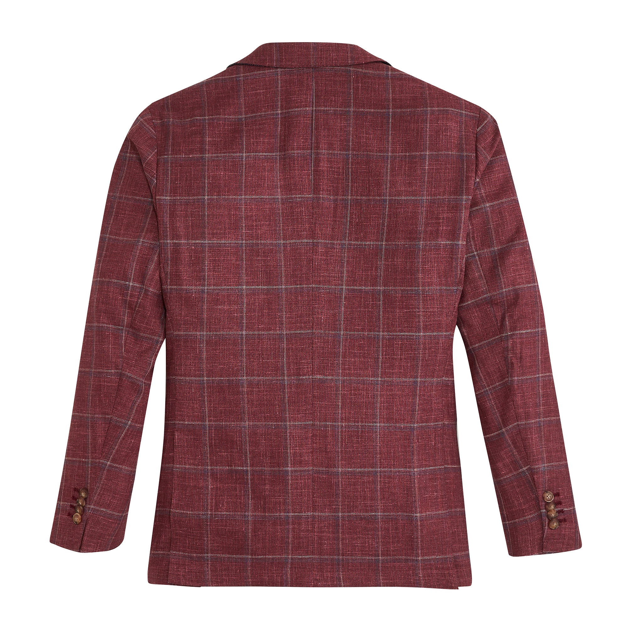 【特価62％引】ロッソROJ-958レッド/NV（S）タータンチェックジャケット Loro Piana Bike Windowpane Sport Coat – Onward Reserve