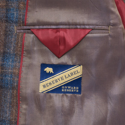 Loro Piana Pine Bark/Country Blue Plaid Sport Coat