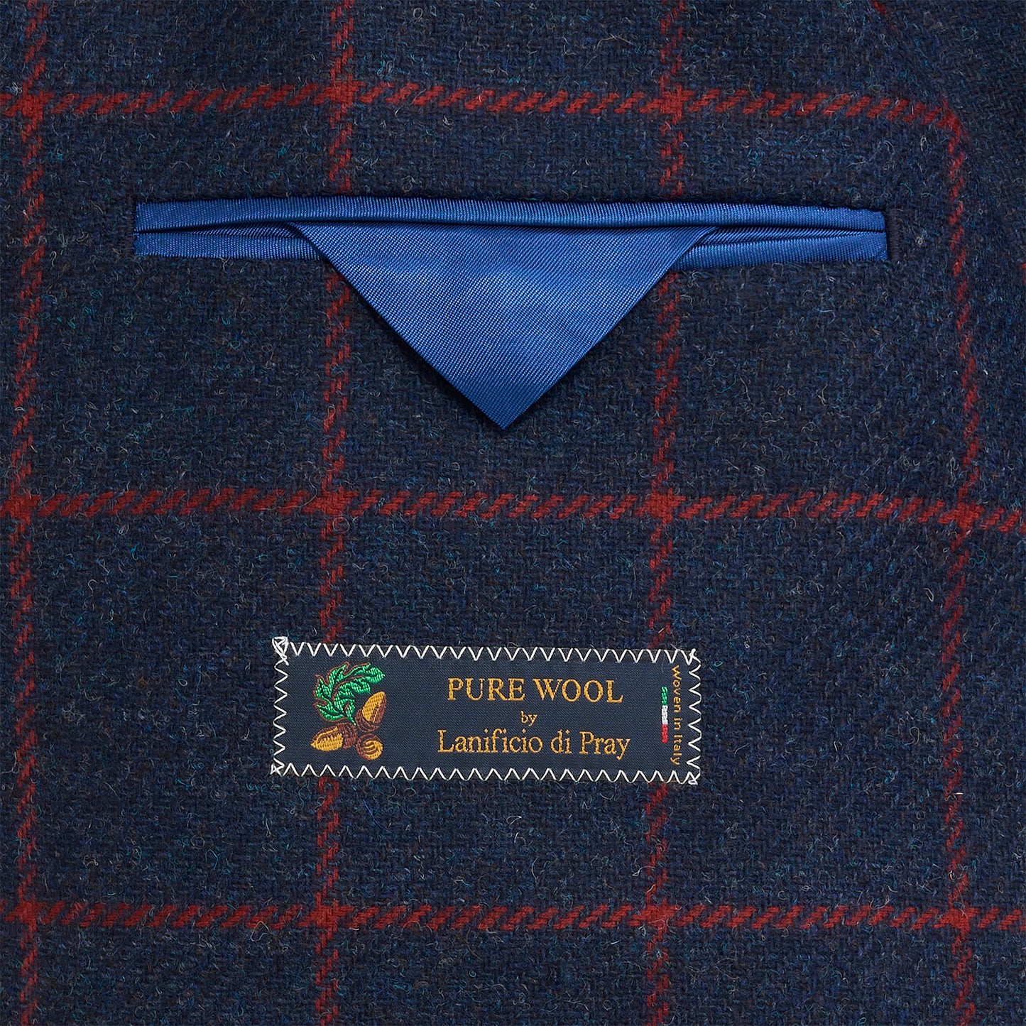 Di Pray Ensign Windowpane Sport Coat - Ensign Blue