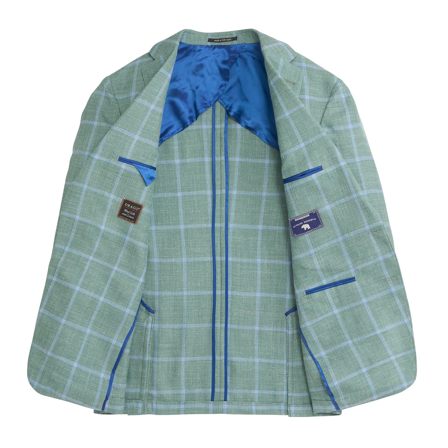 Drago Surf Windowpane Sport Coat - Surf