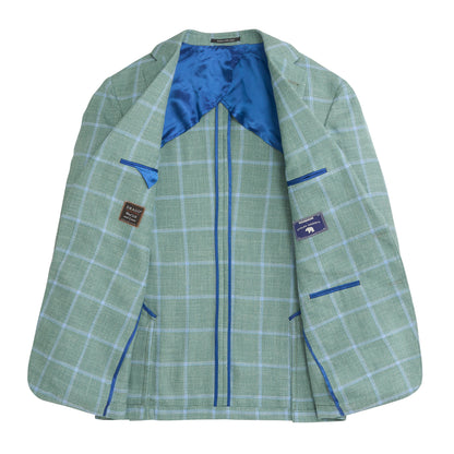 Drago Surf Windowpane Sport Coat - Surf