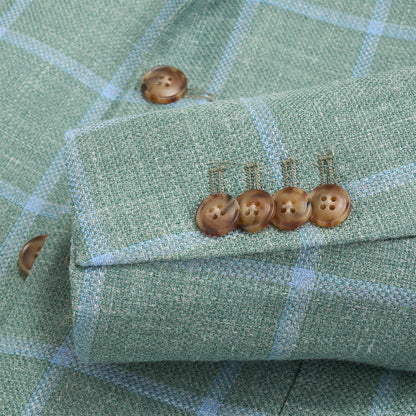 Drago Surf Windowpane Sport Coat - Surf