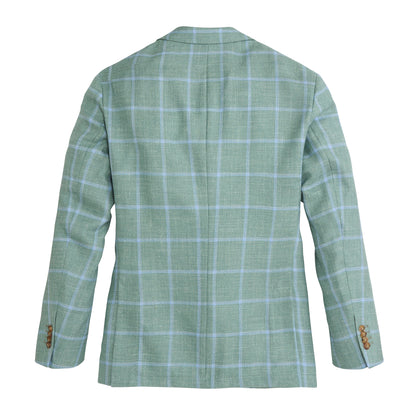 Drago Surf Windowpane Sport Coat - Surf