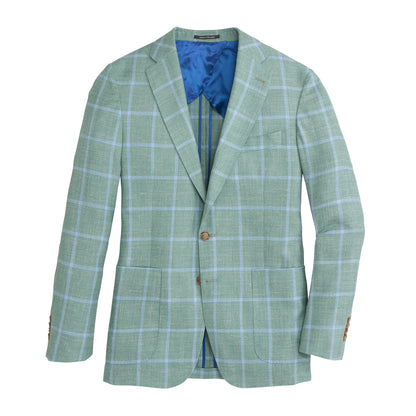 Drago Surf Windowpane Sport Coat - Surf