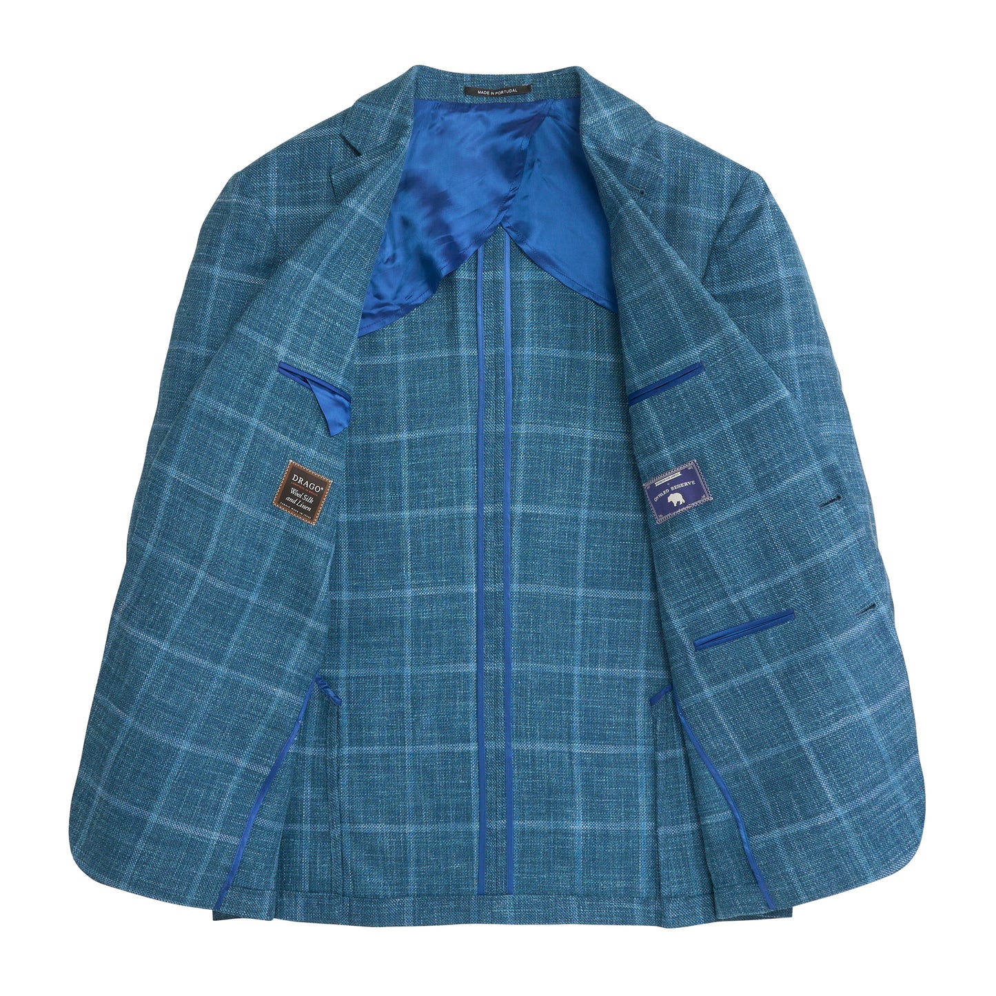 Drago Aquatic Windowpane Sport Coat - Aquatic