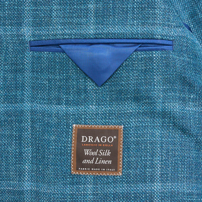 Drago Aquatic Windowpane Sport Coat - Aquatic