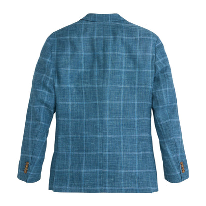 Drago Aquatic Windowpane Sport Coat - Aquatic
