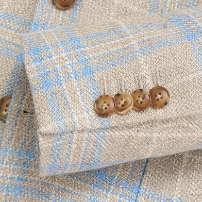 Fratelli Pelican Plaid Sport Coat - Pelican