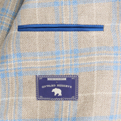 Fratelli Pelican Plaid Sport Coat - Pelican