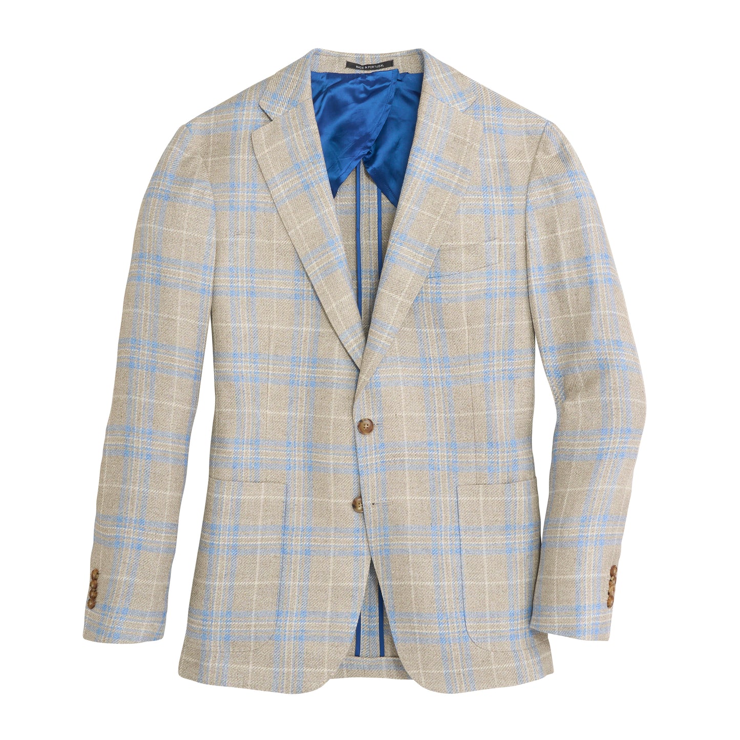 Fratelli Pelican Plaid Sport Coat - Pelican