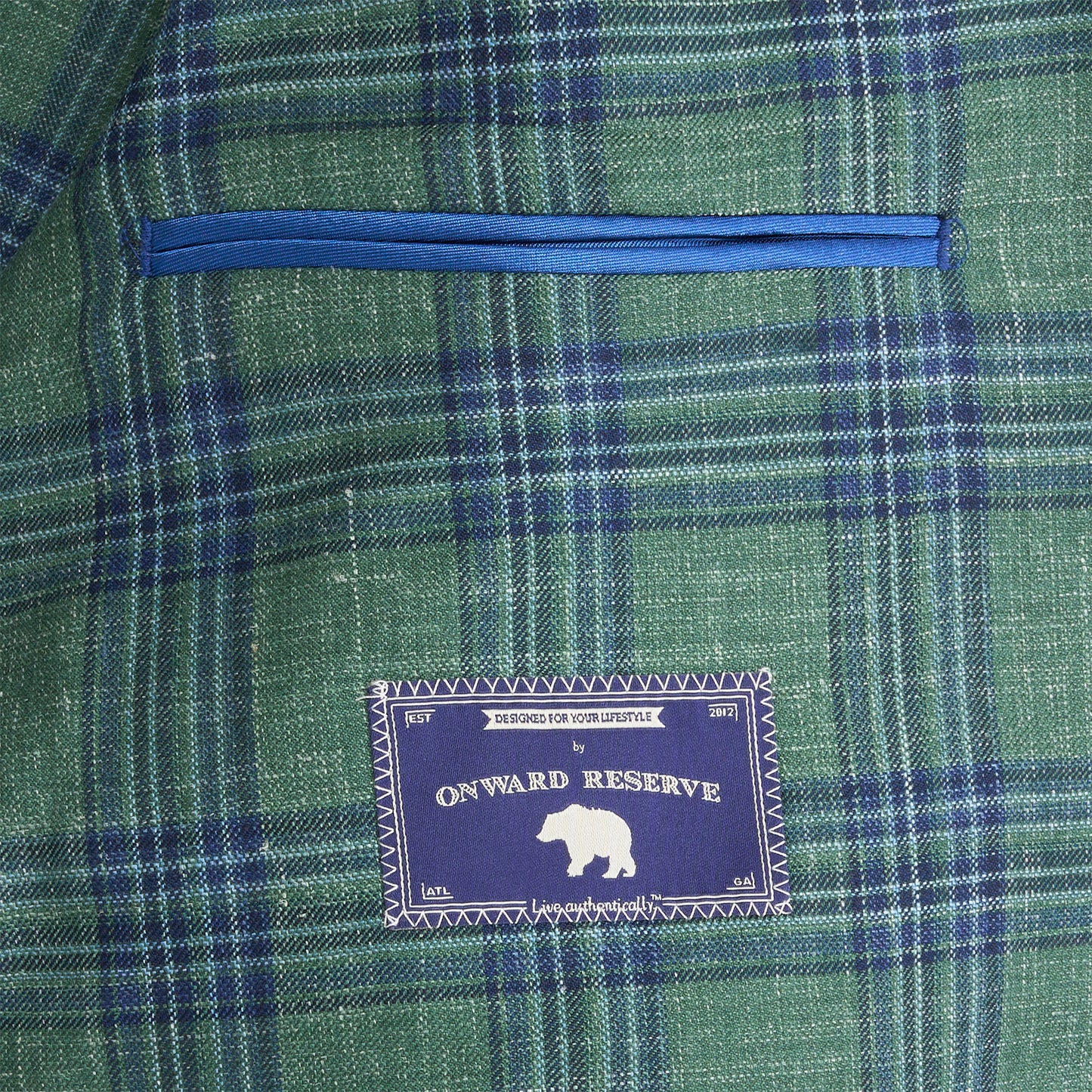 Fratelli Turf Plaid Sport Coat - Turf Green