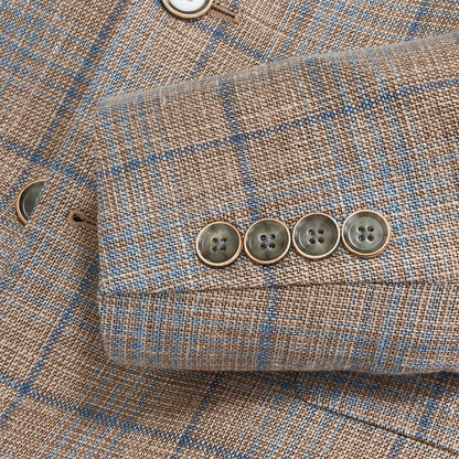 Loro Piana Cork Plaid Sport Coat - Cork