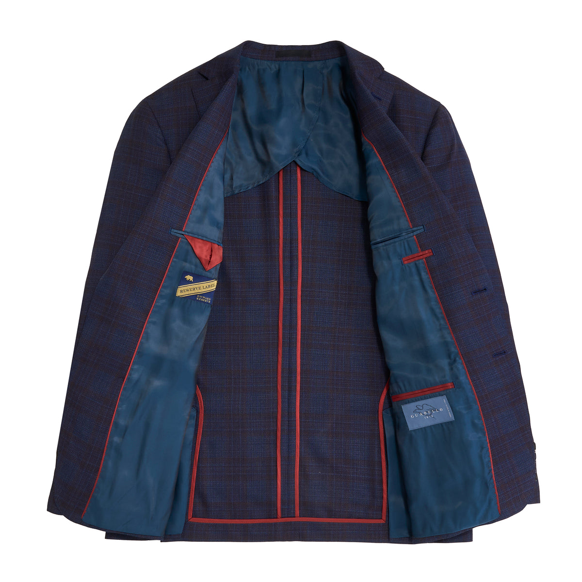 Guabello Heron Plaid Sport Coat - Heron