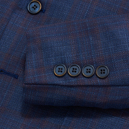 Guabello Heron Plaid Sport Coat - Heron